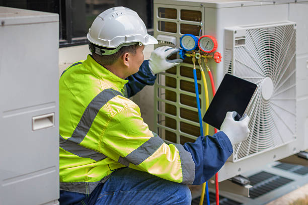 Professional Hvac technician working in Troy, TX